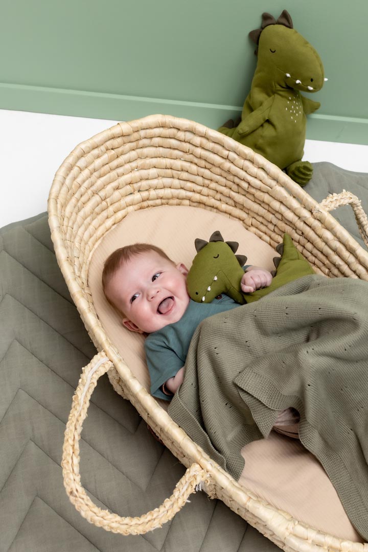 Strickdecke | 75x100cm - Olive 